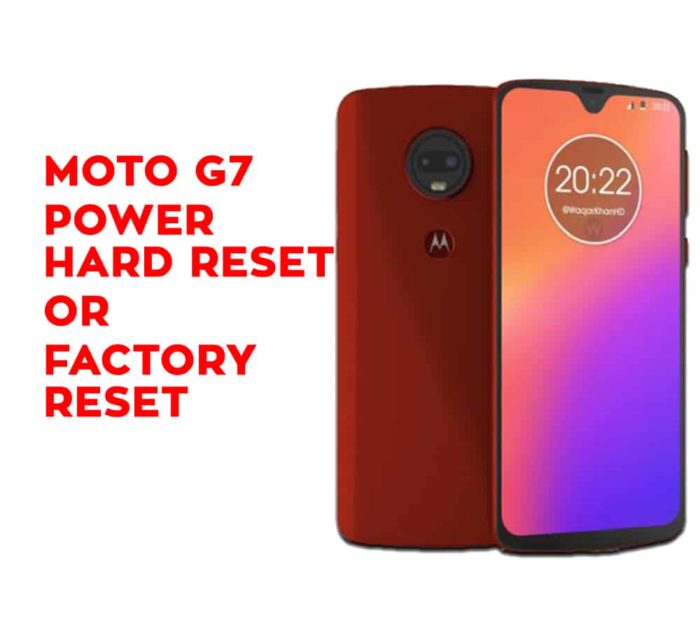Motorola Moto G7 Power Hard Reset or Factory Reset e1590994906214