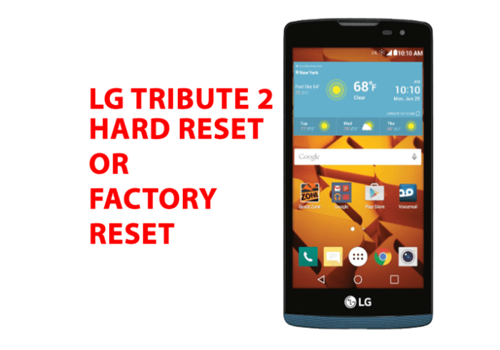 Lg tribute 2 Hard Reset - Lg tribute 2 Factory Reset, Recovery, Unlock Pattern