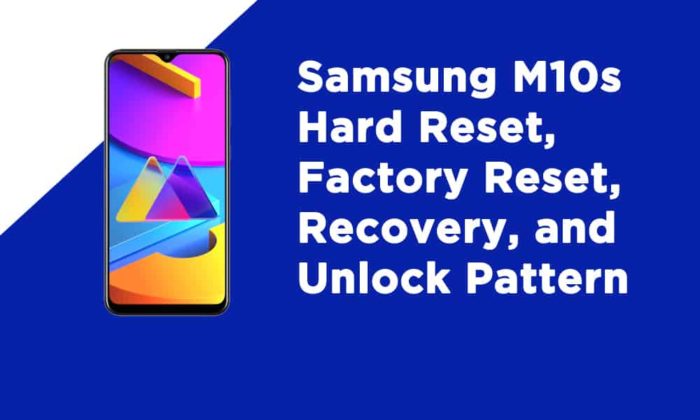 Samsung Galaxy M10 Factory Reset