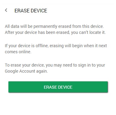 Erase Android Device Data