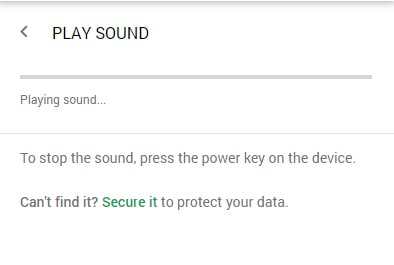 Play Sound Google Find My Device