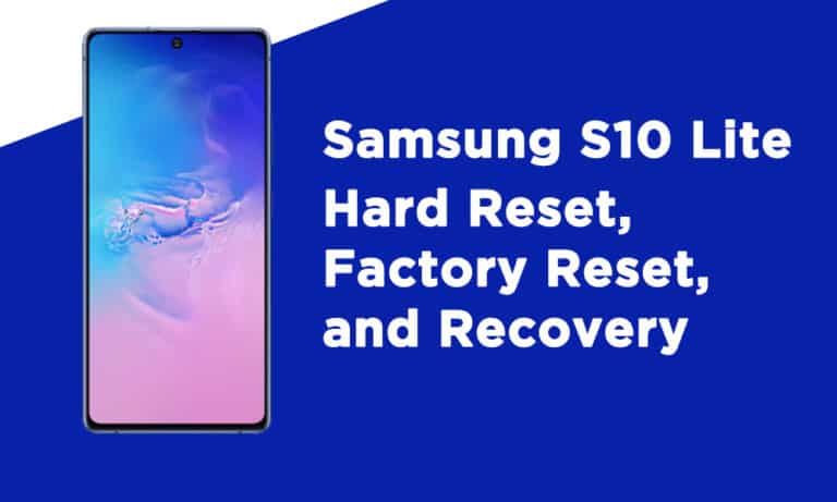 Samsung S10 Lite Hard Reset