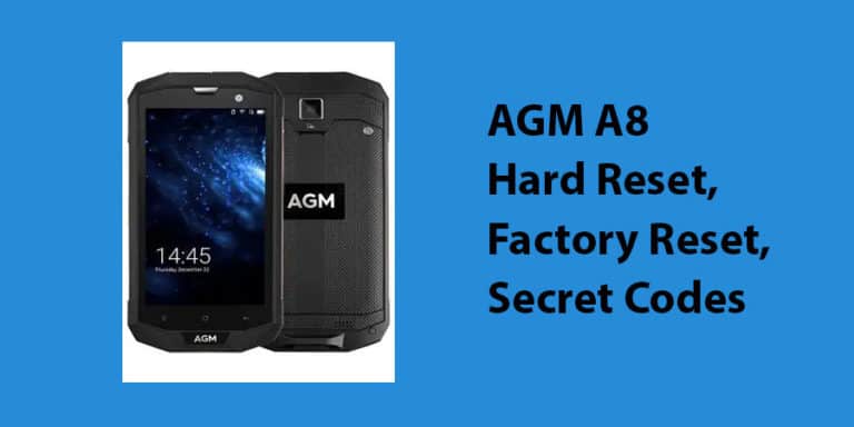 AGM A8 Hard Reset