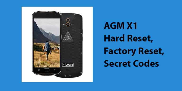 AGM X1 Hard Reset