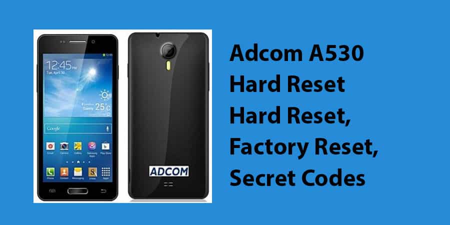 Adcom A530 Hard Reset