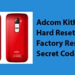 Adcom KitKat A35 Hard Reset,Factory Reset, Secret Codes