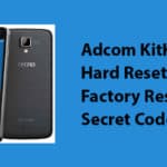 Adcom KitKat A40 Hard Reset,Factory Reset, Secret Codes