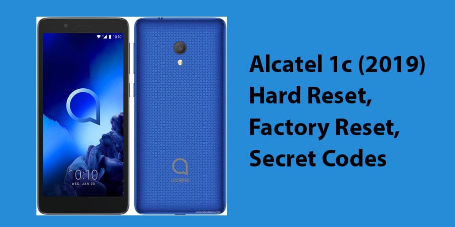 Alcatel 1c (2019) Hard Reset