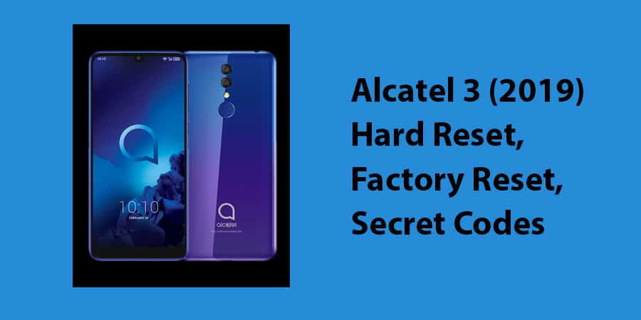 Alcatel 3 (2019) Hard Reset