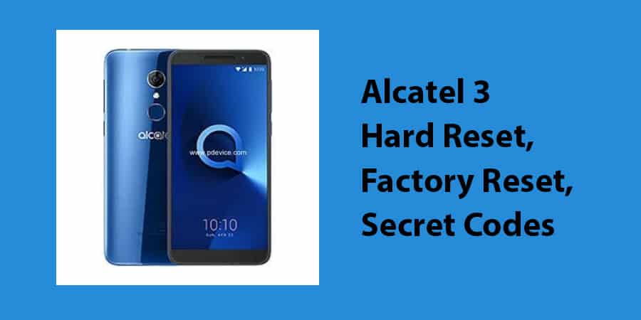 Alcatel 3 Hard Reset