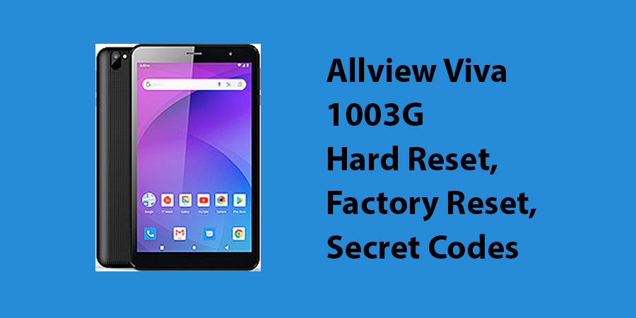 Allview Viva 1003G Hard Reset