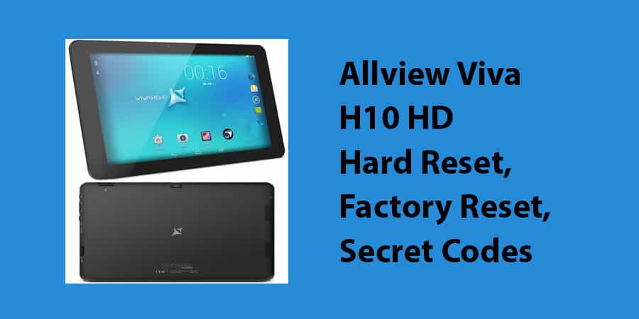 Allview Viva H10 HD Hard Reset